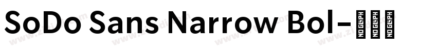 SoDo Sans Narrow Bol字体转换